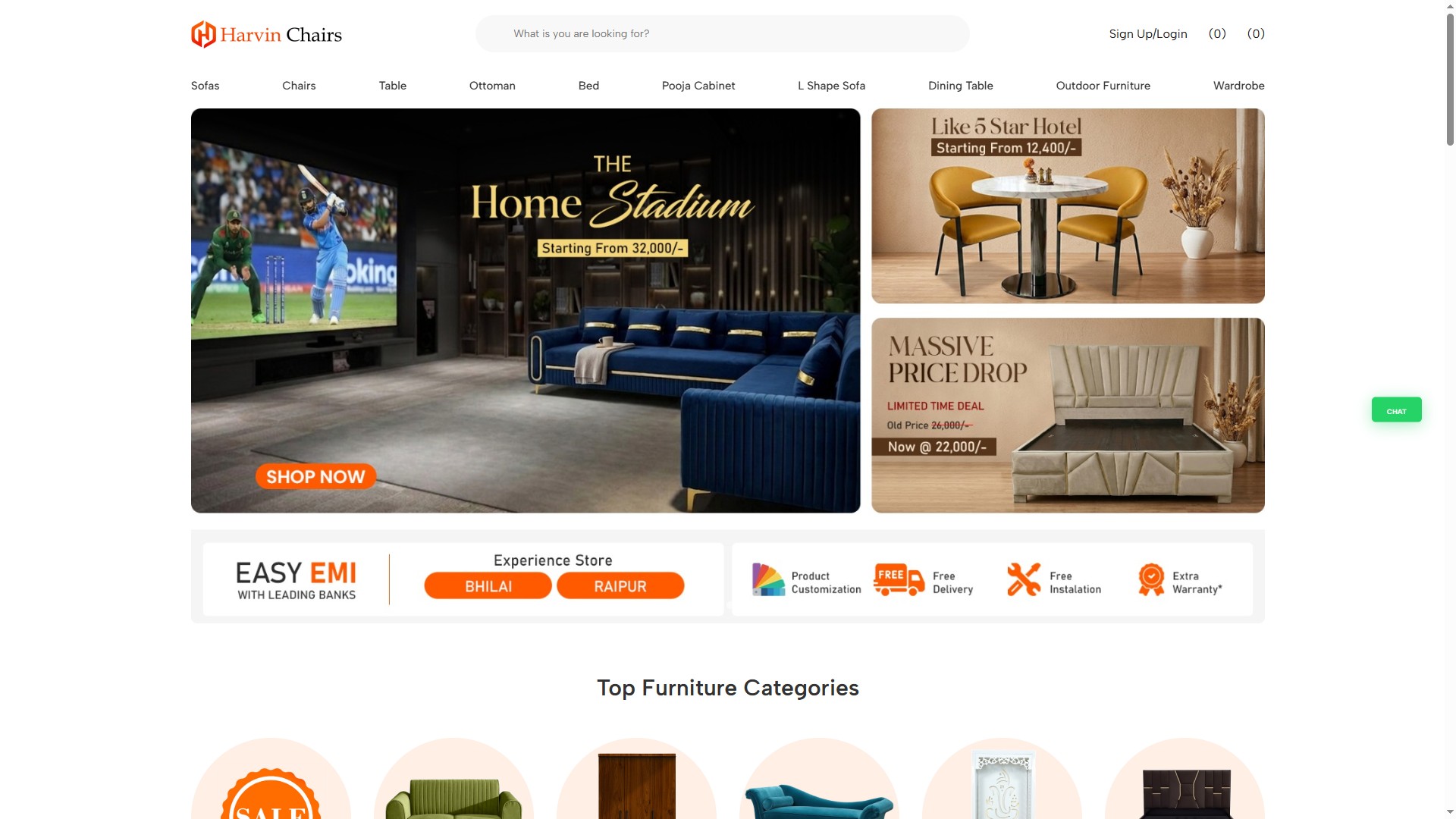 Furniture e-commerce store